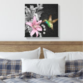 kolibrie canvas afdruk (Insitu (Slaapkamer))