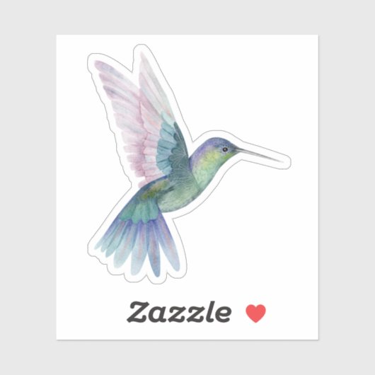 Kolibrie Custom-Cut Vinyl Sticker (Vel)