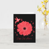 Kolibrie Daisy Lupus Warrior Kaart (Gele Bloem)