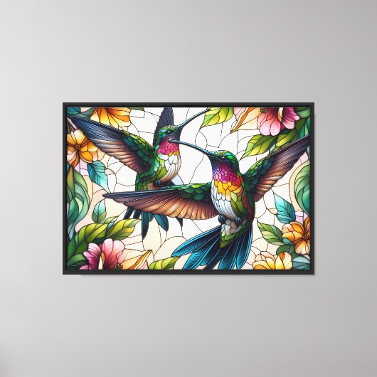Kolibrie Dans Canvas Afdruk (Voorkant)