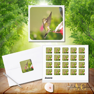Kolibrie Design #108A0604 Vierkante Sticker