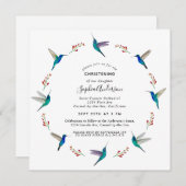 kolibrie-doop aankondiging (Voorkant / Achterkant)