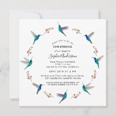 kolibrie-doop aankondiging (Voorkant)