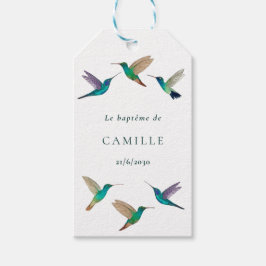Kolibrie Doop Cadeaulabel