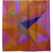 kolibrie douchegordijn (Voorkant)