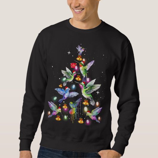 Kolibrie Draag kerstboom verlichting Ugl Trui (Voorkant)