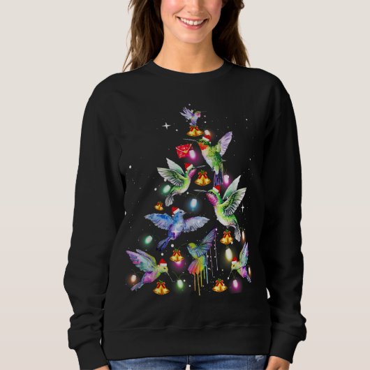 Kolibrie Draag kerstboom verlichting Ugl Trui (Voorkant)