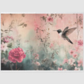 Kolibrie dromen, etherische bloemen tissuepapier (Voorkant)