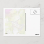 Kolibrie en bijenbalsem briefkaart (Achterkant)