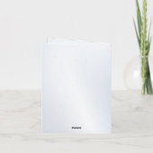 Kolibrie en blauwe golf Verjaardagsuitnodiging (Achterkant)