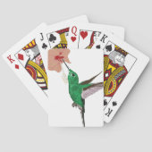 Kolibrie en bloem pokerkaarten (Achterkant)