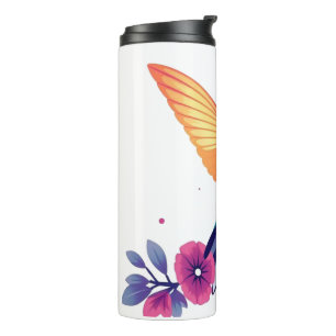 Kolibrie en Bloemen Thermosbeker
