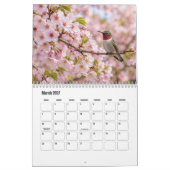 Kolibrie- en bloemkalender kalender (Mar 2027)