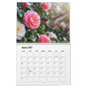 Kolibrie- en bloemkalender kalender (Jan 2027)