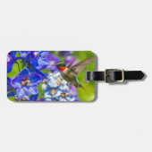 Kolibrie En Delphinium Bagagelabel (Voorkant horizontaal)