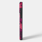 Kolibrie en fuchsia paars iPhone hoesje (Linkerkant)