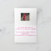 Kolibrie en Gladiola Bloem Kaart (Binnen)