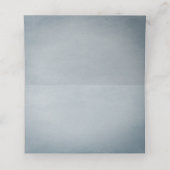 Kolibrie en Hibiscus | Blauwe receptie Plaatskaartje (Binnenkant ongevouwen)