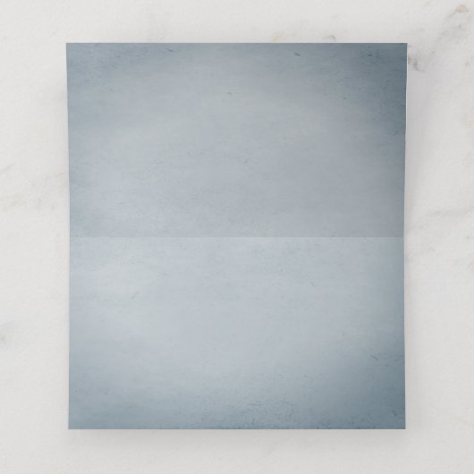 Kolibrie en Hibiscus | Blauwe receptie Plaatskaartje (Binnenkant ongevouwen)