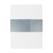 Kolibrie en Hibiscus bruiloft | Blauw Uitnodigingen Wikkel (Achterkant Voorbeeld)