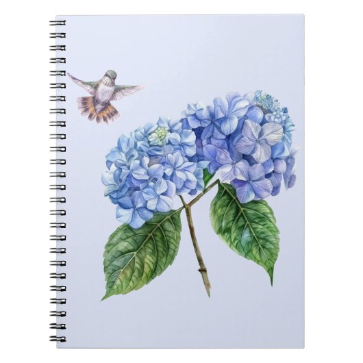 Kolibrie en hortensia notitieboek (Voorkant)