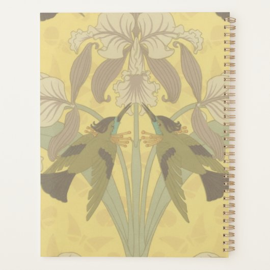 Kolibrie en Iris Planner (Achterkant)