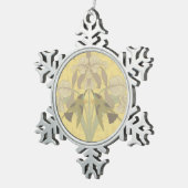 Kolibrie en Iris Tin Sneeuwvlok Ornament (Rechts)