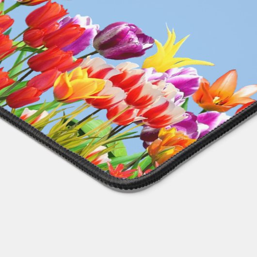 Kolibrie en kleurrijke vlinders bureaumat (Hoek)