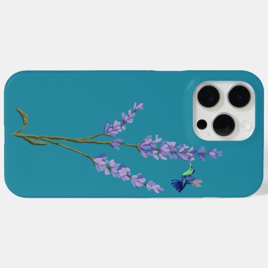 Kolibrie en lavendel Case-Mate iPhone case (Achterkant (horizontaal))