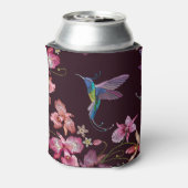 Kolibrie en orchidee, tropische naadloze mode. blikjeskoeler (Blikje Achterkant)