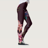 Kolibrie en orchidee, tropische naadloze mode. leggings (Rechts)