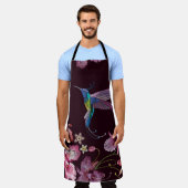 Kolibrie en orchidee, tropische naadloze mode. schort (Gedragen)