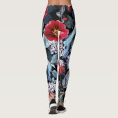 Kolibrie en papegaai leggings (Achterkant)