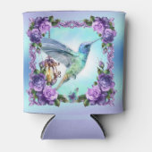 Kolibrie en roos Custom Koelbox Blikjeskoeler (Voorkant)