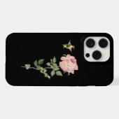 Kolibrie en Roos iPhone Hoesje (Achterkant horizontaal)