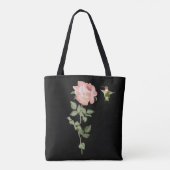 Kolibrie en Roos Tote Bag (Achterkant)