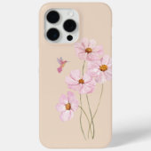 Kolibrie en roze kosmos Case-Mate iPhone case (Achterkant)