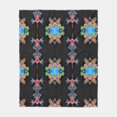 Kolibrie- en Vlinder Dekbed Fleece Deken (Voorkant)