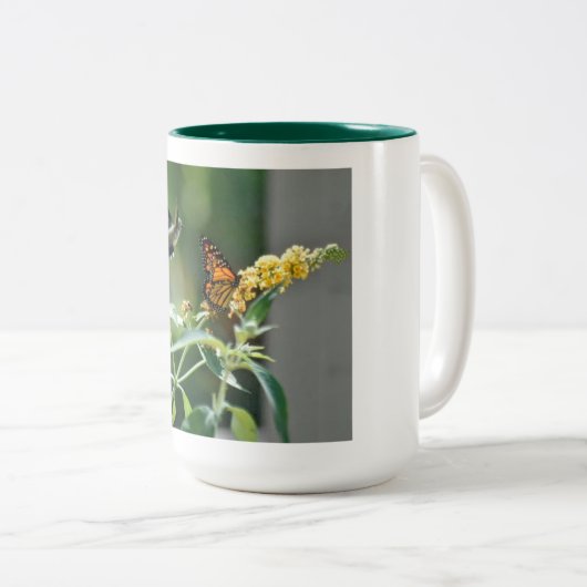 Kolibrie en vlinder Mok (Voorkant rechts)