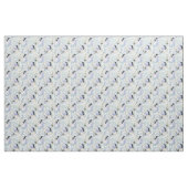 Kolibrie en witte bloemen stof (Yard (91,4 cm))