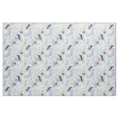 Kolibrie en witte bloemen stof (Fat Quarter)