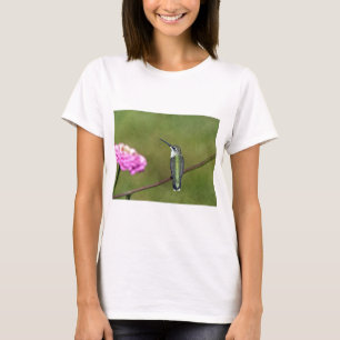 Kolibrie en Zinnia T-shirt