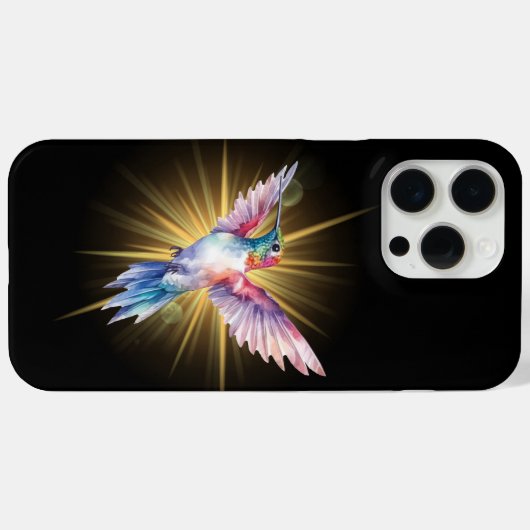 Kolibrie en zon Case-Mate iPhone case (Achterkant (horizontaal))