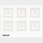 Kolibrie-exlibris Vierkante Sticker (Vel)