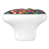 Kolibrie Faux Glas in lood Bird Keramische Knop (Zijkant)