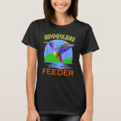 Kolibrie Feeder Retro Classic Love Garden Birds T-shirt (Voorkant)
