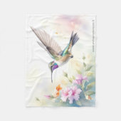 Kolibrie Fleece Deken (Voorkant)