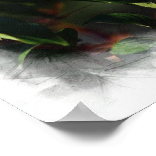 Kolibrie foto met Hafez citaat Poster (Hoek)