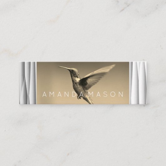 kolibrie | fotografe mini visitekaartje (Voorkant)