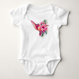 Kolibrie Frangipani PNG Waterverf Vogelontwerp Romper